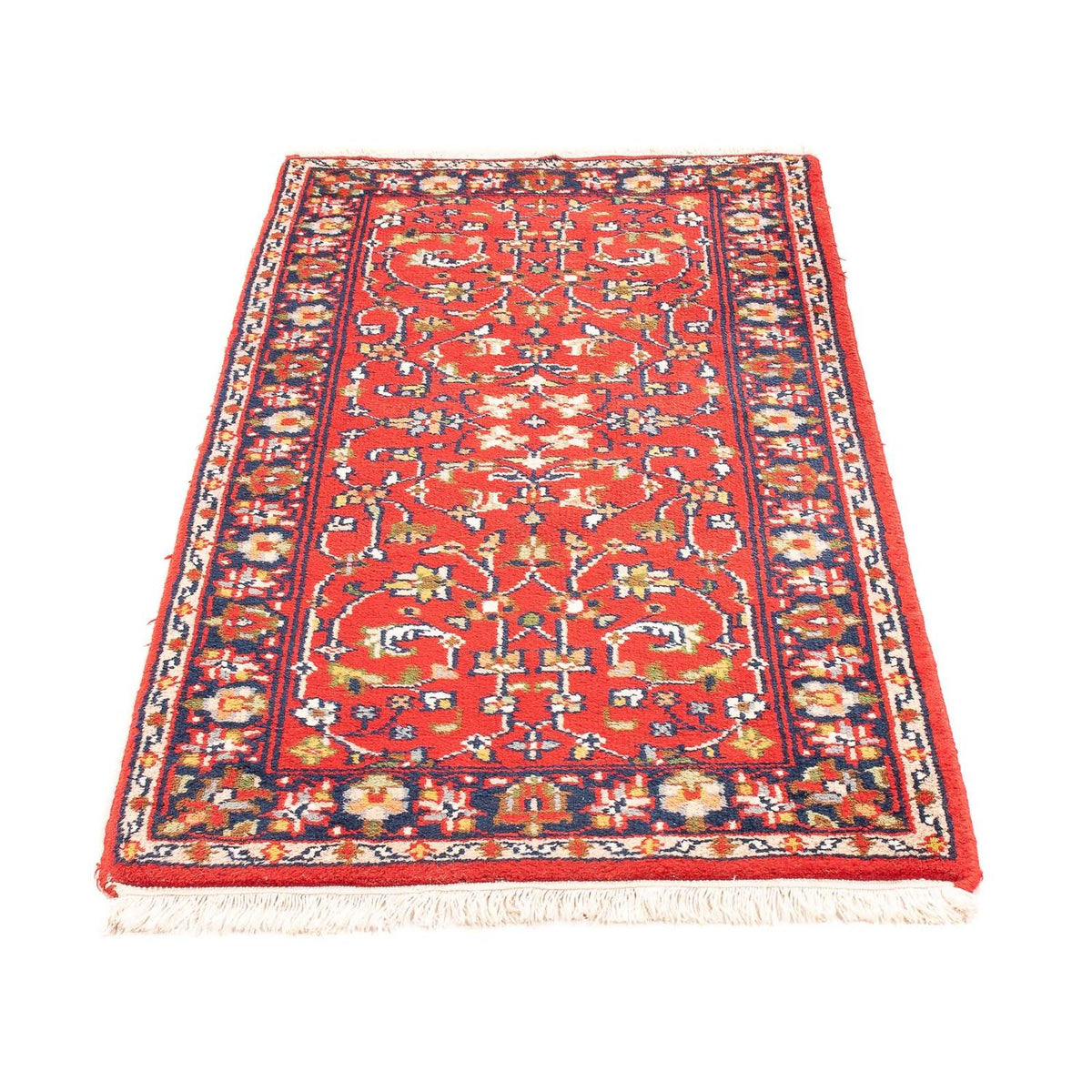Tapis oriental - Indus - 145 x 73 cm - rouge foncé