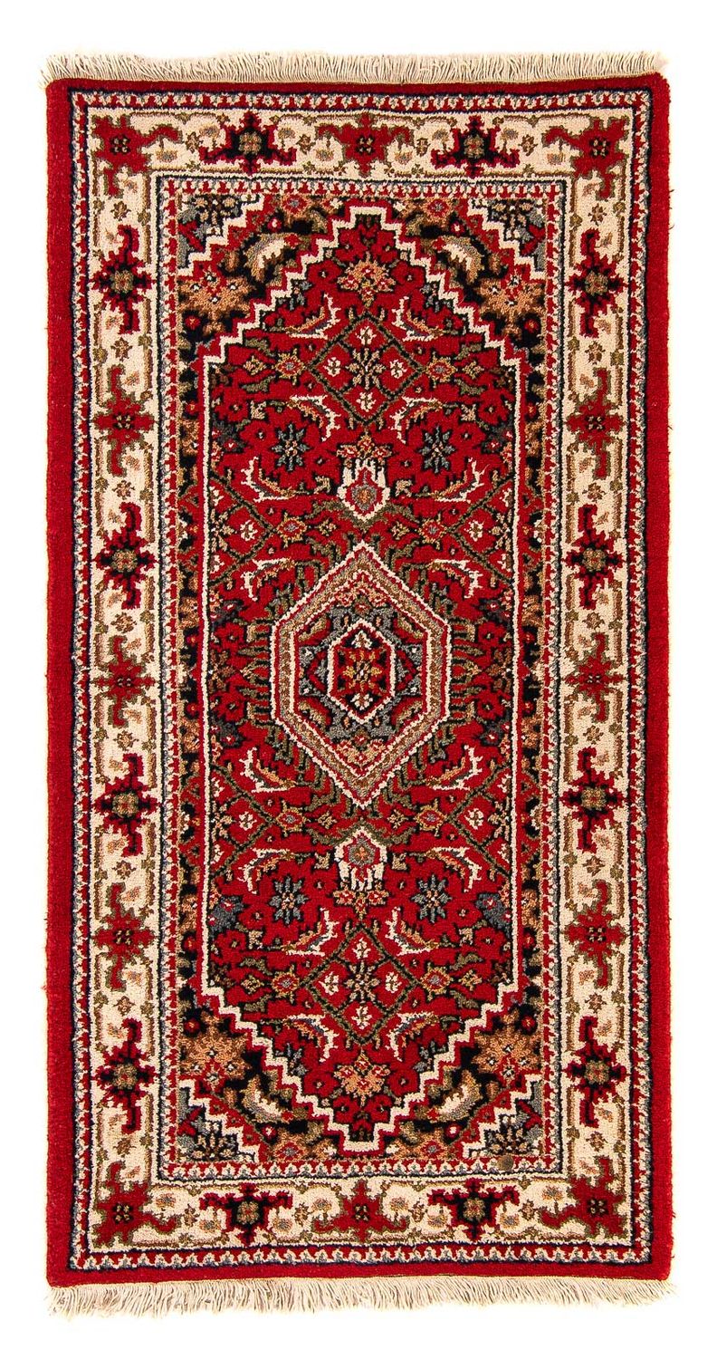 Tapis oriental - Bidjar - Indus - 141 x 71 cm - rouge foncé