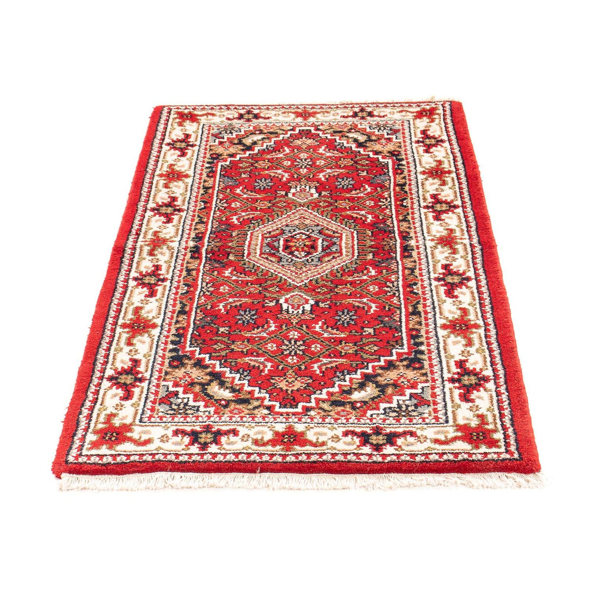 Tapis oriental - Bidjar - Indus - 141 x 71 cm - rouge foncé
