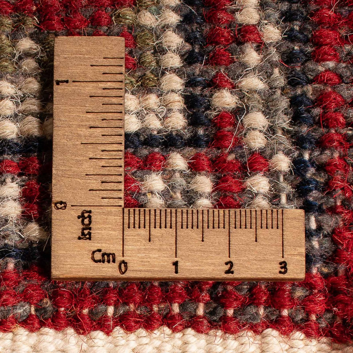 Tapis oriental - Bidjar - Indus - 141 x 71 cm - rouge foncé