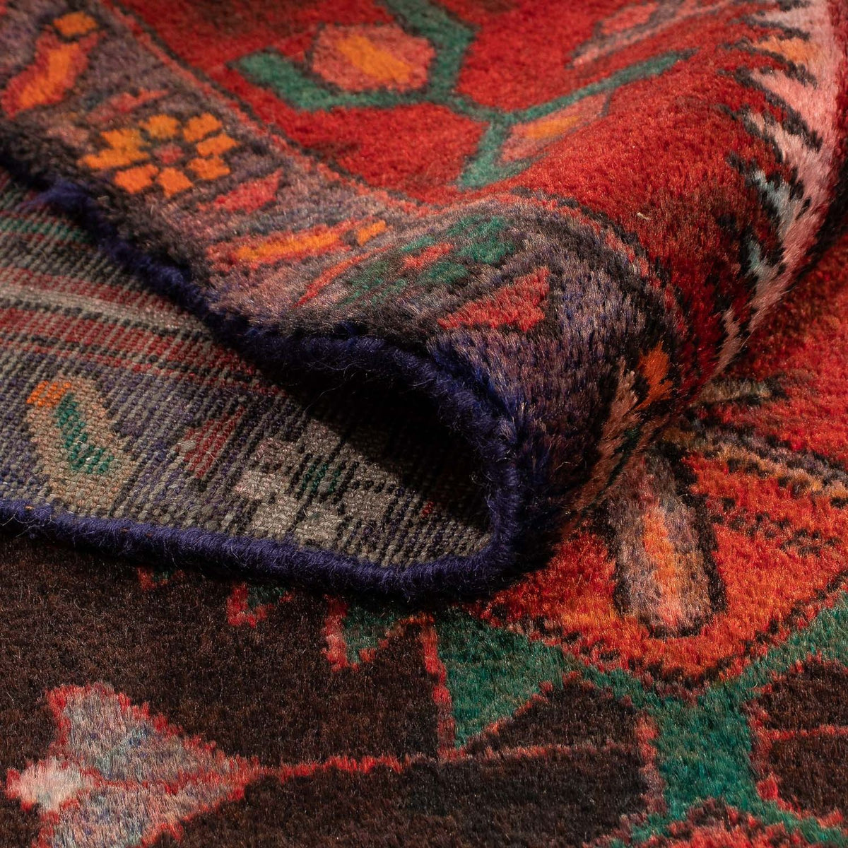 Tapis persan - Nomadic - 177 x 108 cm - rouge foncé