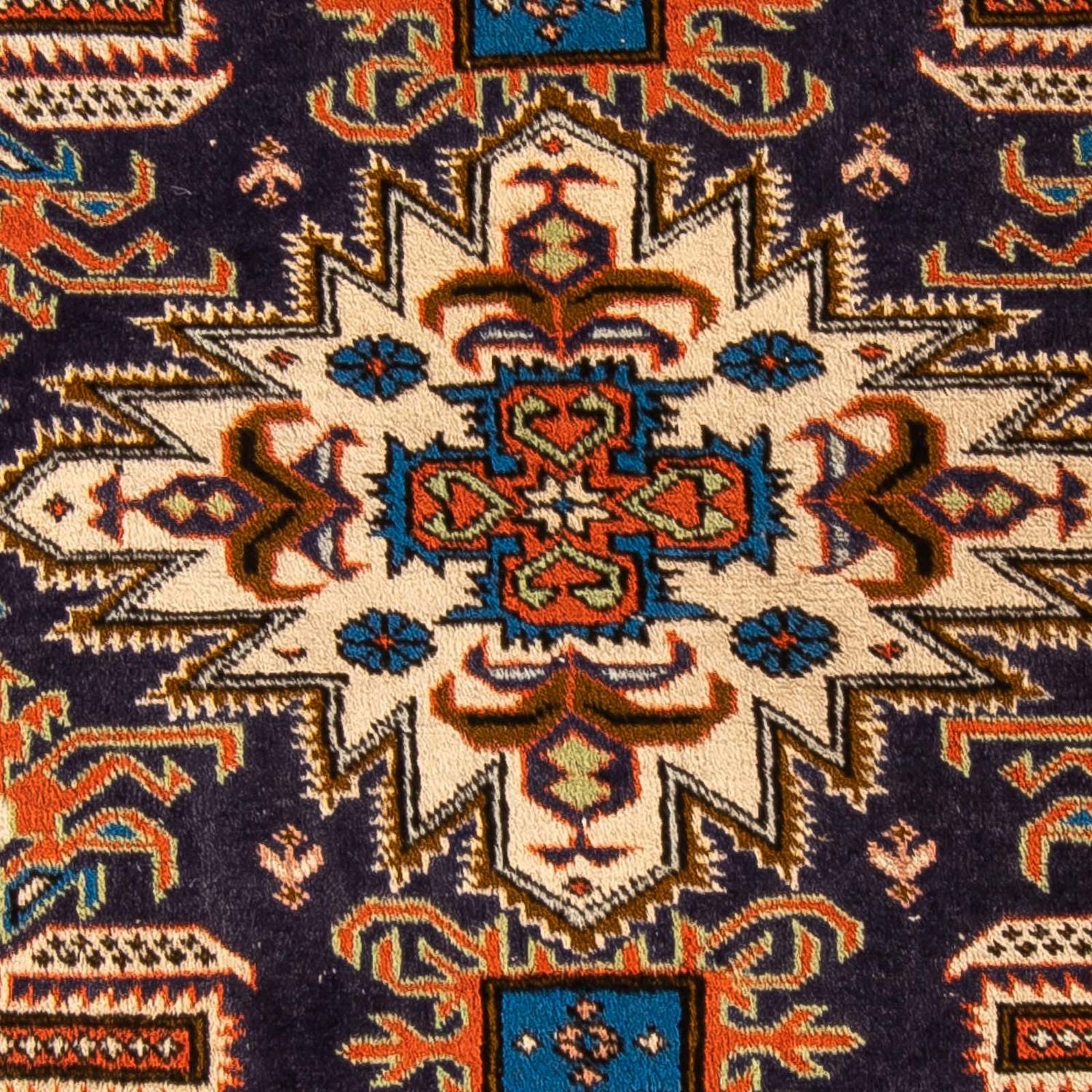 Tapis persan - Nomadic - 170 x 112 cm - bleu foncé
