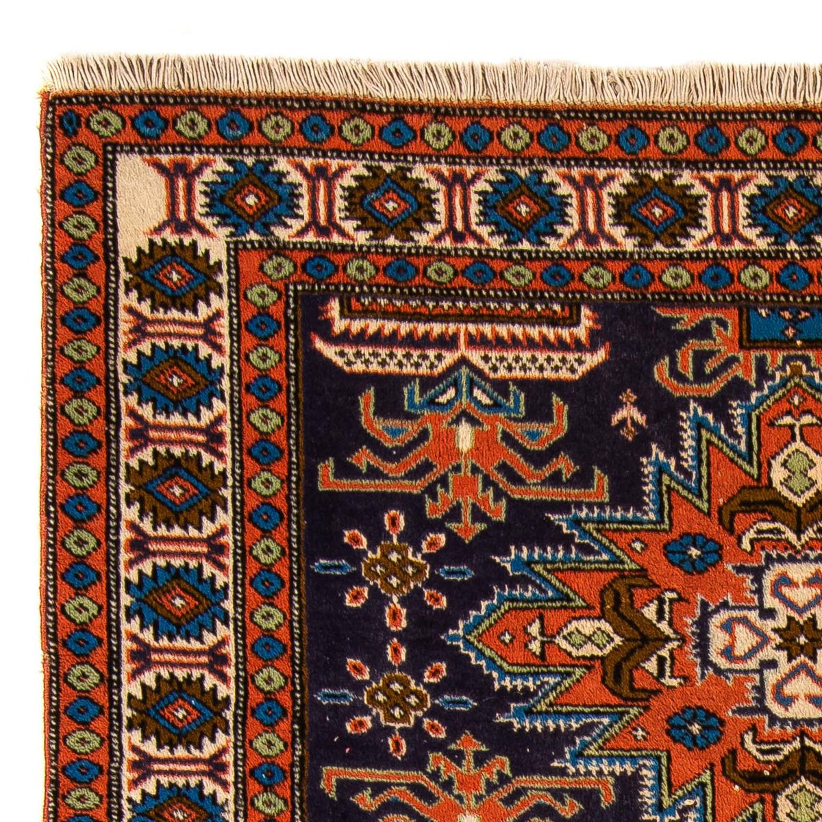 Tapis persan - Nomadic - 170 x 112 cm - bleu foncé