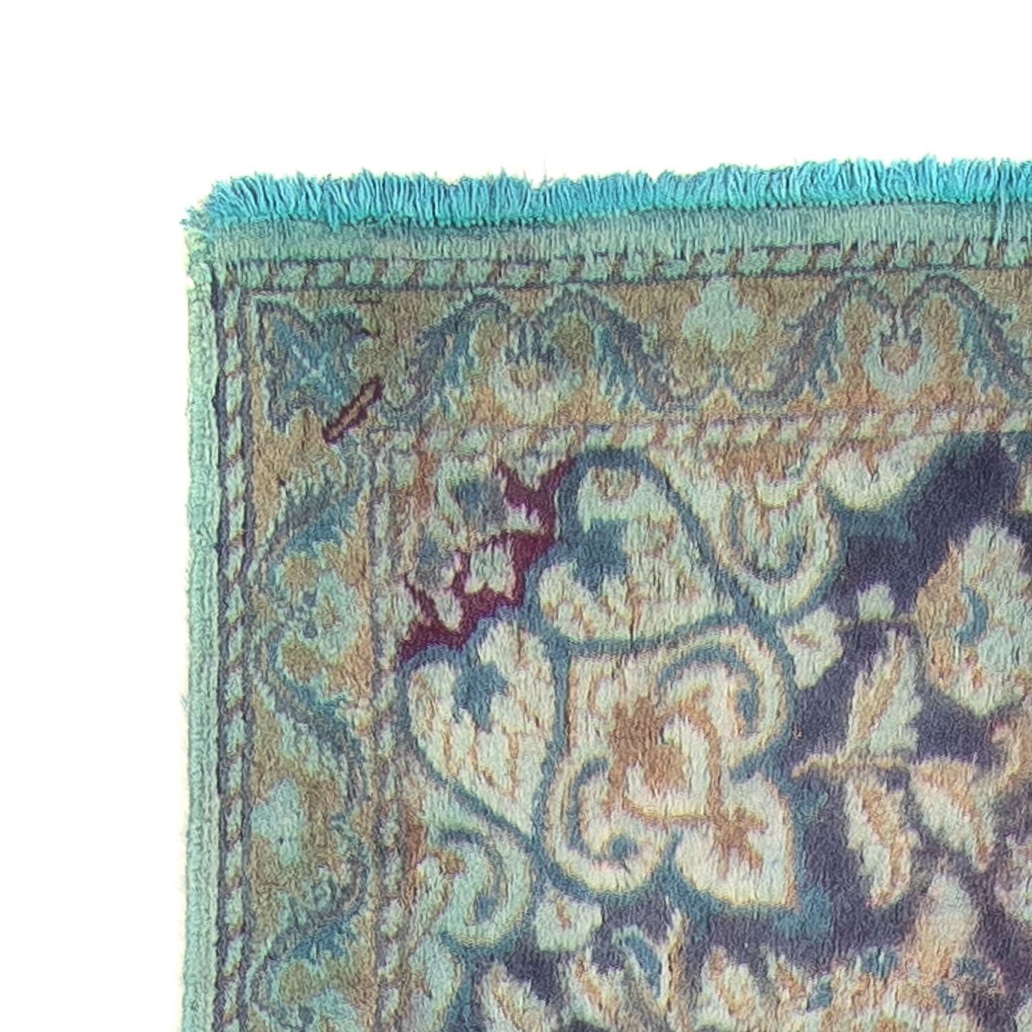 Tapis de couloir Tapis persan - Nain - Royal - 290 x 92 cm - bleu foncé