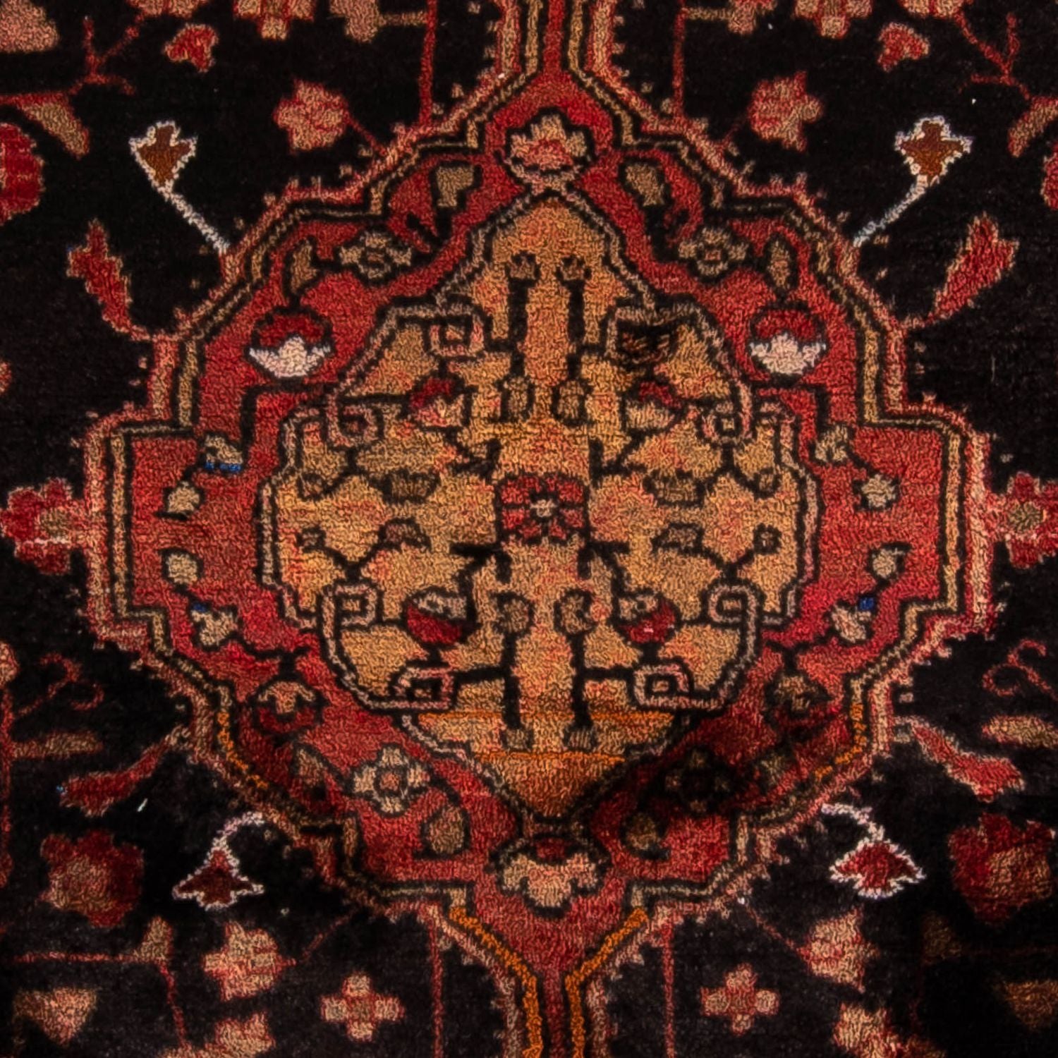 Tapis persan - Nomadic - 164 x 120 cm - bleu foncé