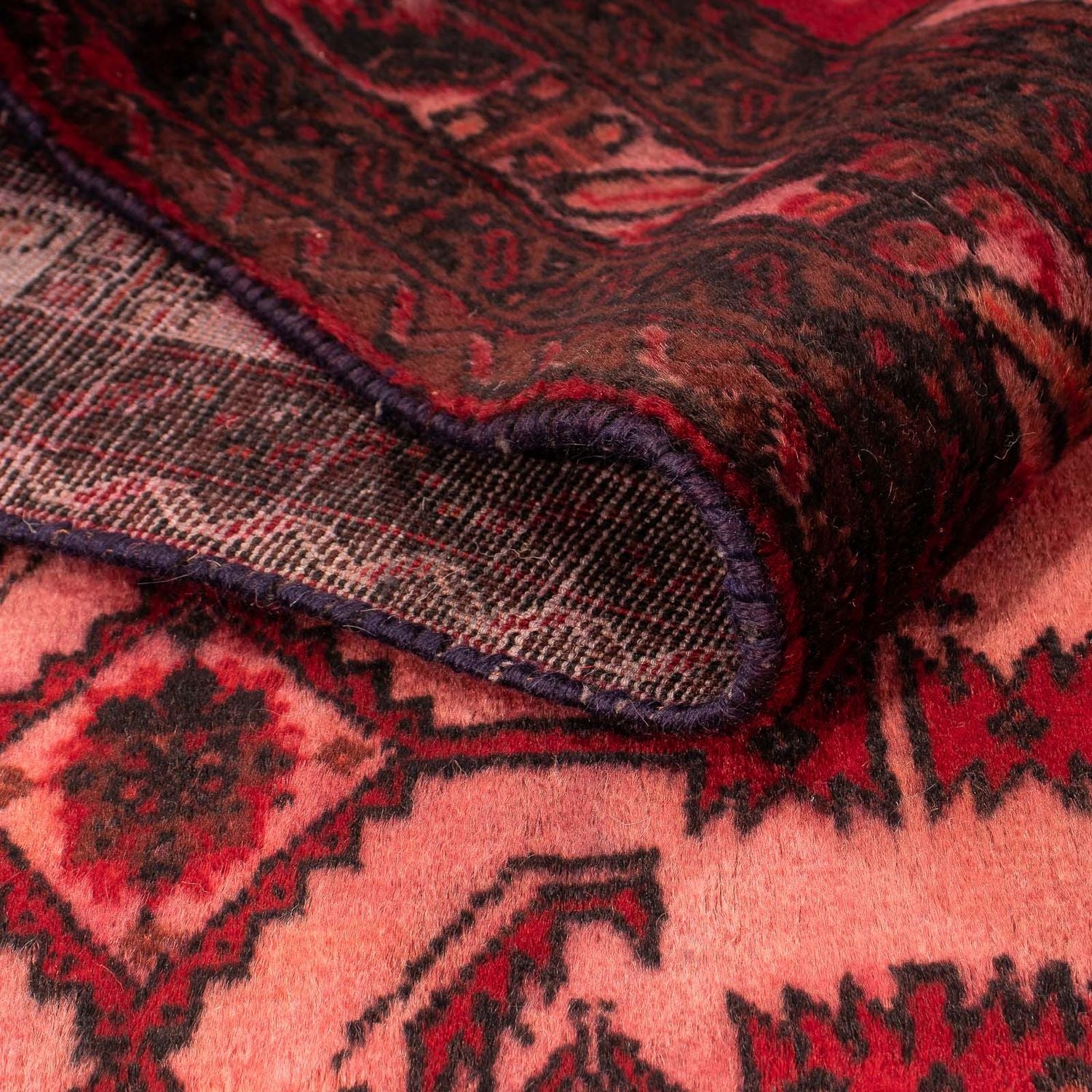 Tapis Belutsch - 190 x 100 cm - rouge clair