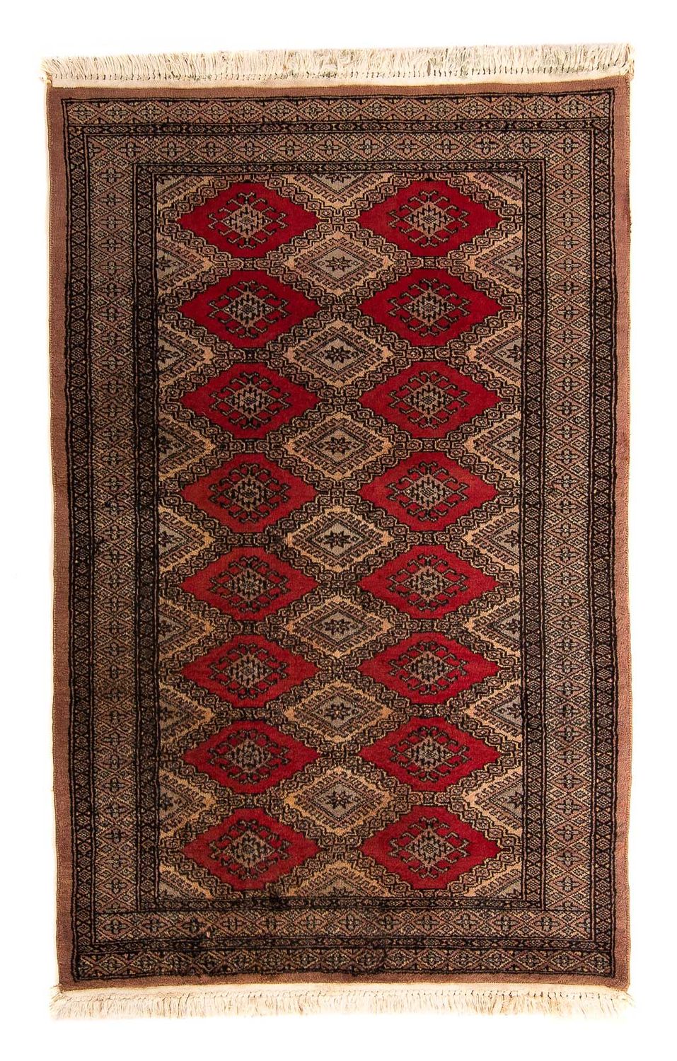 Tapis Pakistani - 150 x 96 cm - rouge foncé