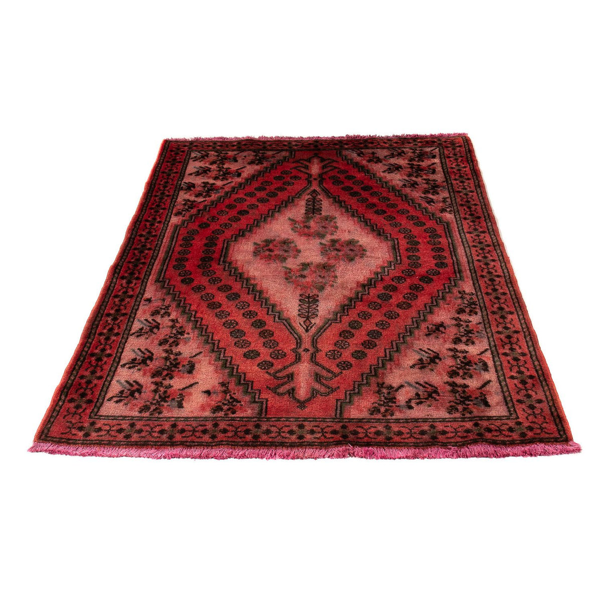 Tapis persan - Nomadic - 150 x 100 cm - rouge foncé