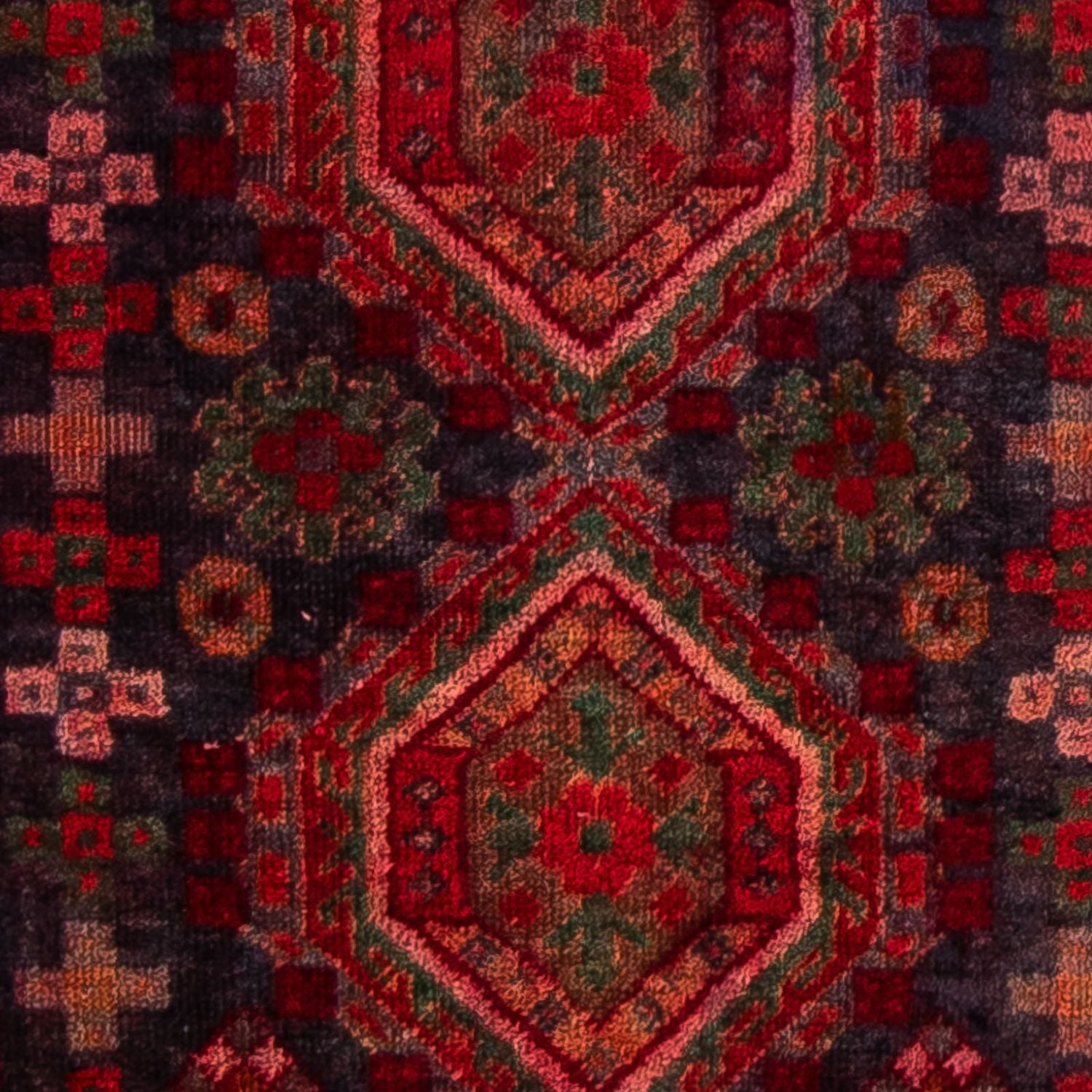 Tapis Belutsch - 154 x 78 cm - rouge foncé