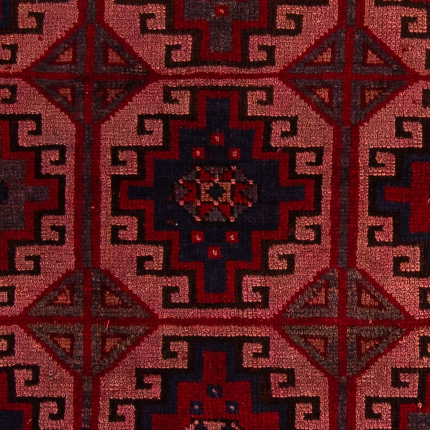 Tapis Belutsch - 131 x 104 cm - rouge clair