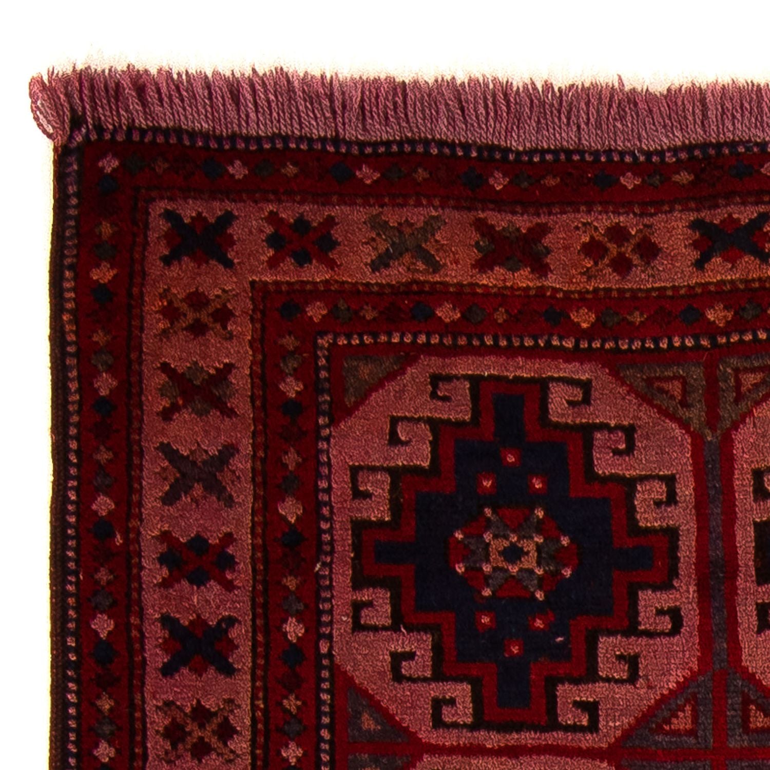 Tapis Belutsch - 131 x 104 cm - rouge clair