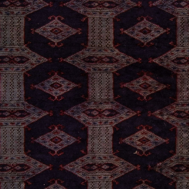 Tapis Turkaman - 147 x 108 cm - marron foncé