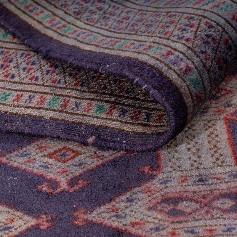Tapis Turkaman - 147 x 108 cm - marron foncé