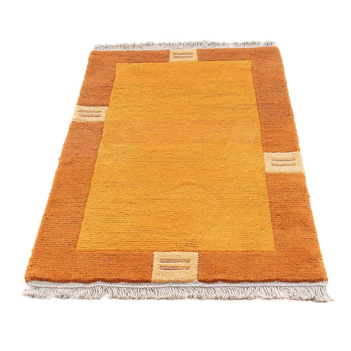 Tapis Népalais - 142 x 72 cm - orange