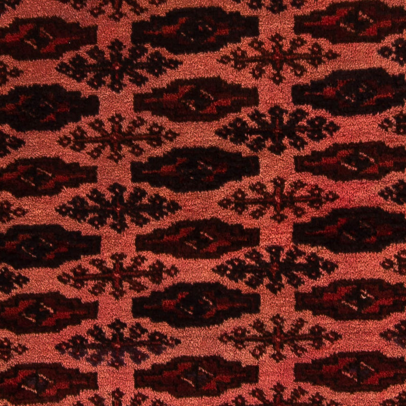 Tapis afghan - Boukhara - 150 x 103 cm - rouge foncé