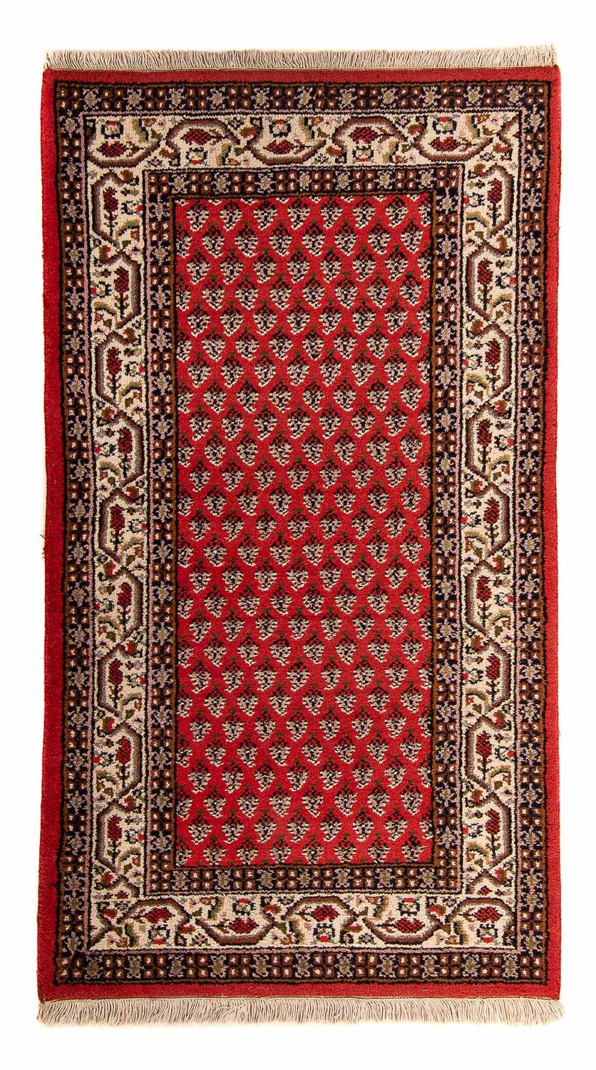 Tapis oriental - Mir - Indus - 160 x 90 cm - rouge foncé