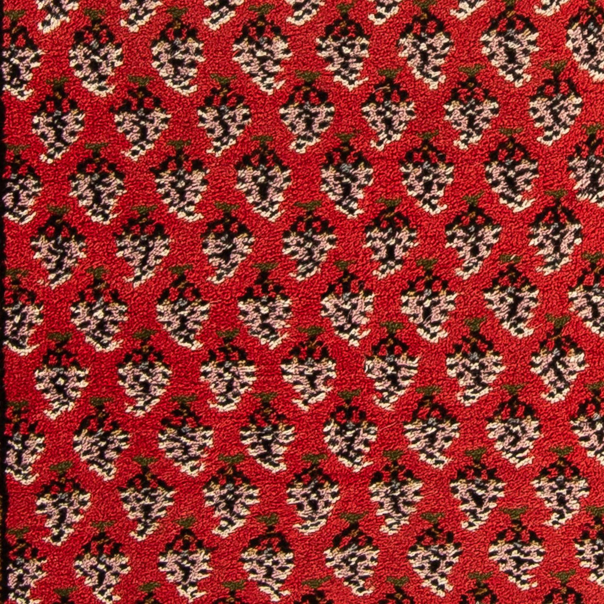 Tapis oriental - Mir - Indus - 160 x 90 cm - rouge foncé