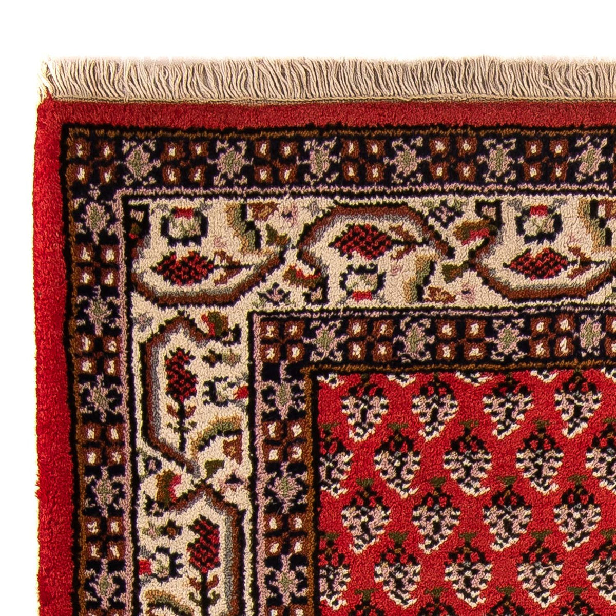Tapis oriental - Mir - Indus - 160 x 90 cm - rouge foncé