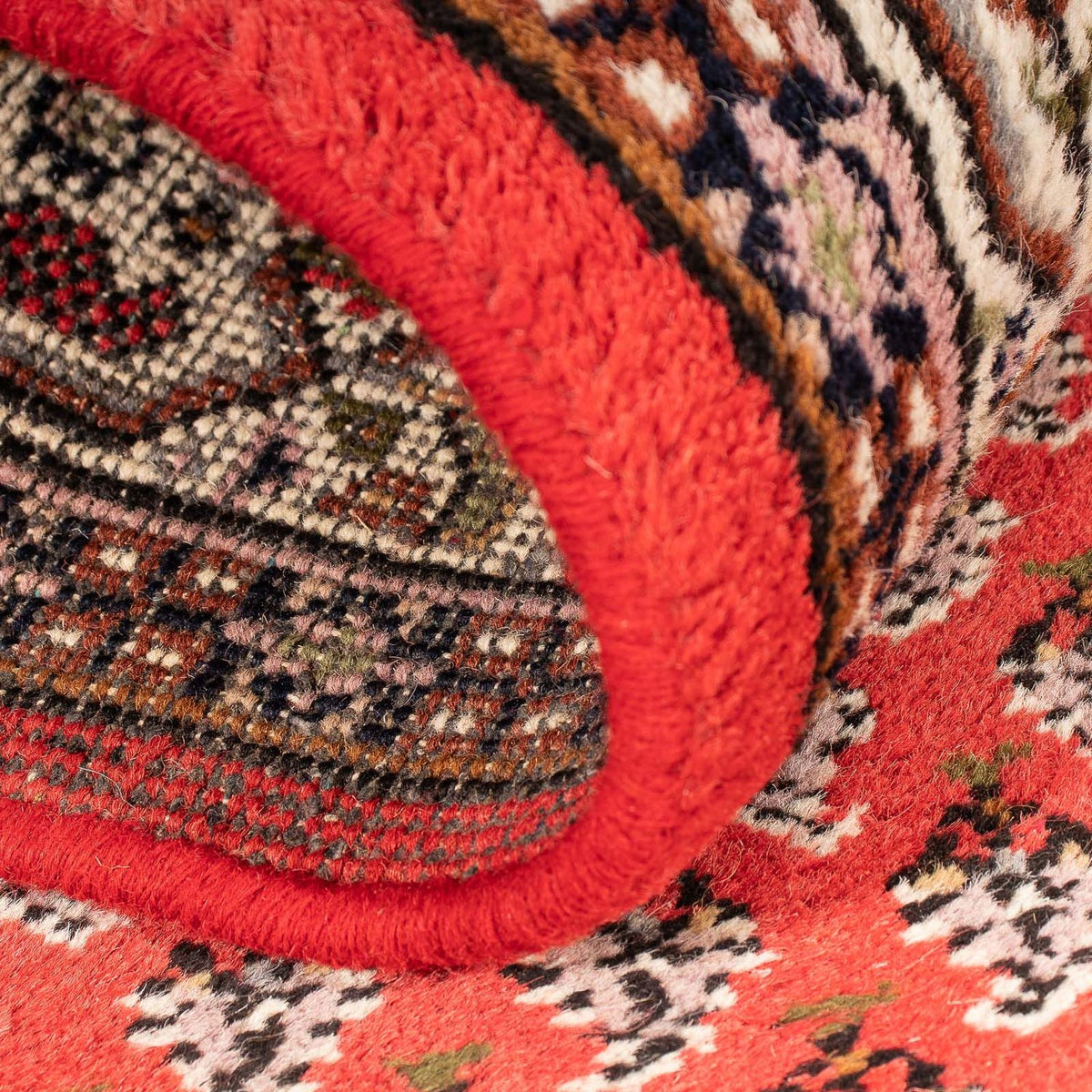 Tapis oriental - Mir - Indus - 160 x 90 cm - rouge foncé