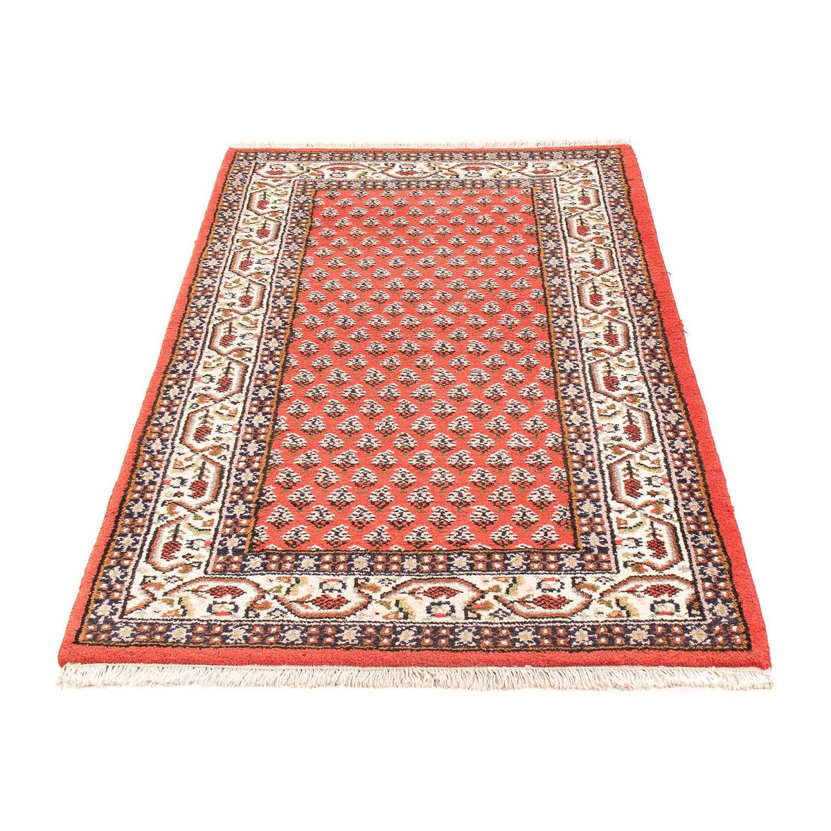 Tapis oriental - Mir - Indus - 160 x 90 cm - rouge foncé