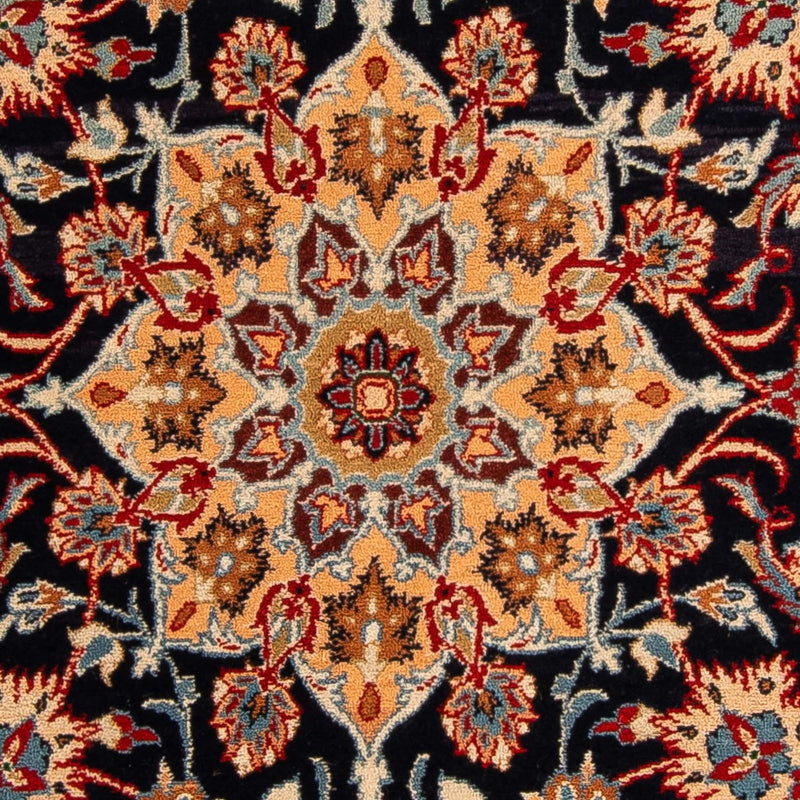 Tapis de couloir Tapis persan - Isfahan - Premium - 175 x 100 cm - bleu foncé