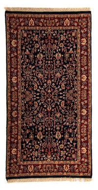 Tapis de couloir Tapis oriental - Indus - 170 x 85 cm - bleu foncé