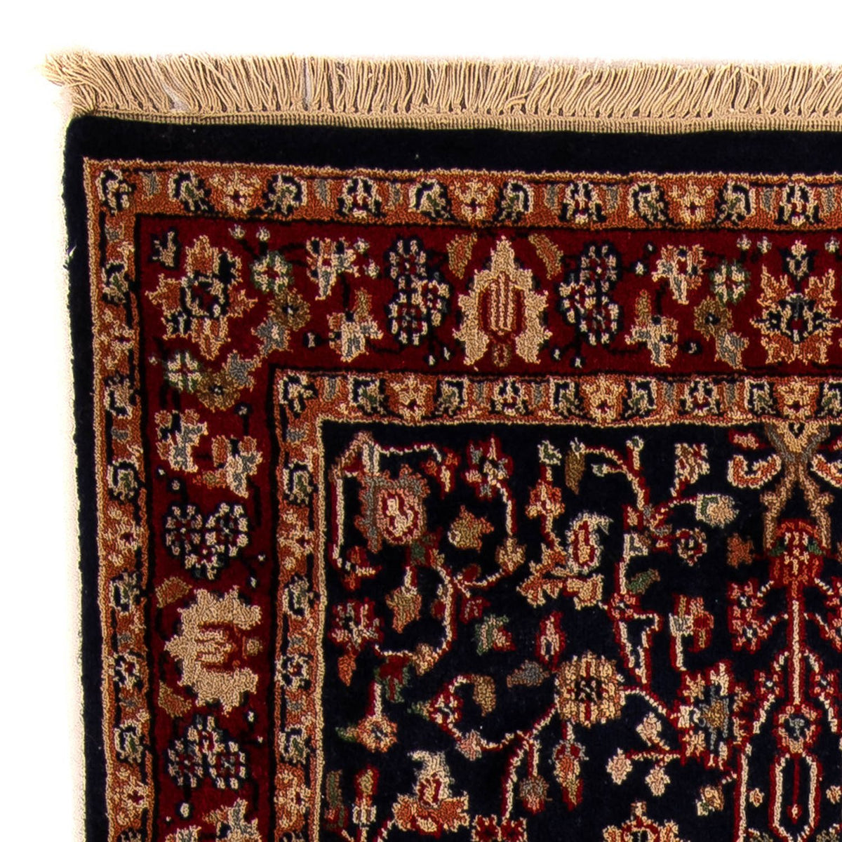 Tapis de couloir Tapis oriental - Indus - 170 x 85 cm - bleu foncé