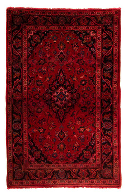 Tapis persan - Keshan - 155 x 100 cm - rouge foncé