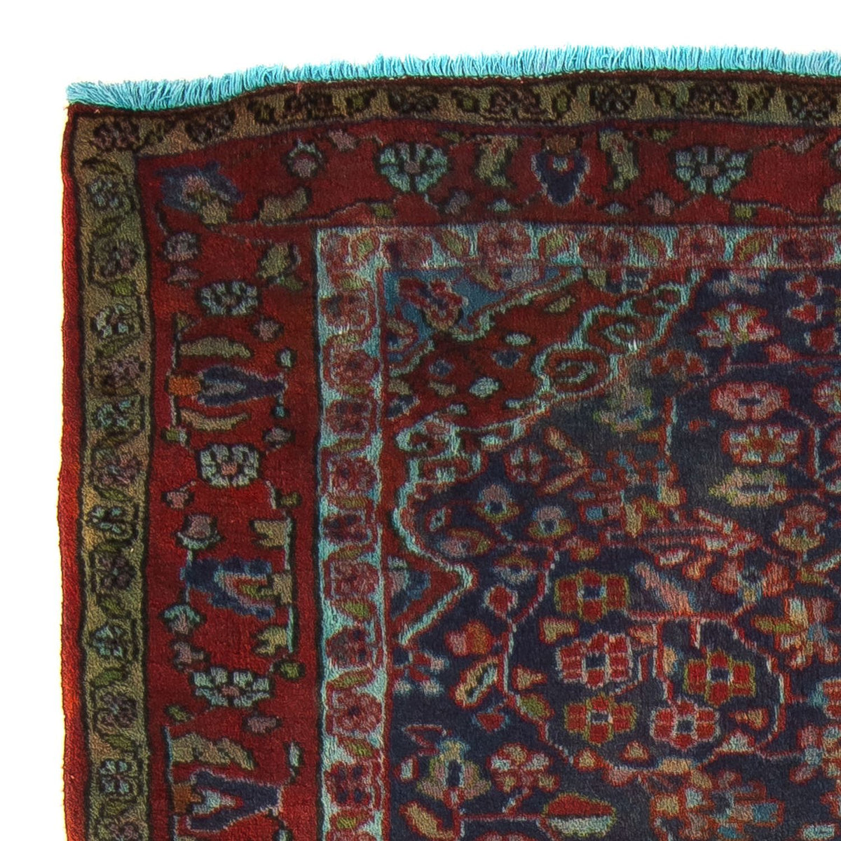Tapis persan - Nomadic - 137 x 103 cm - bleu foncé