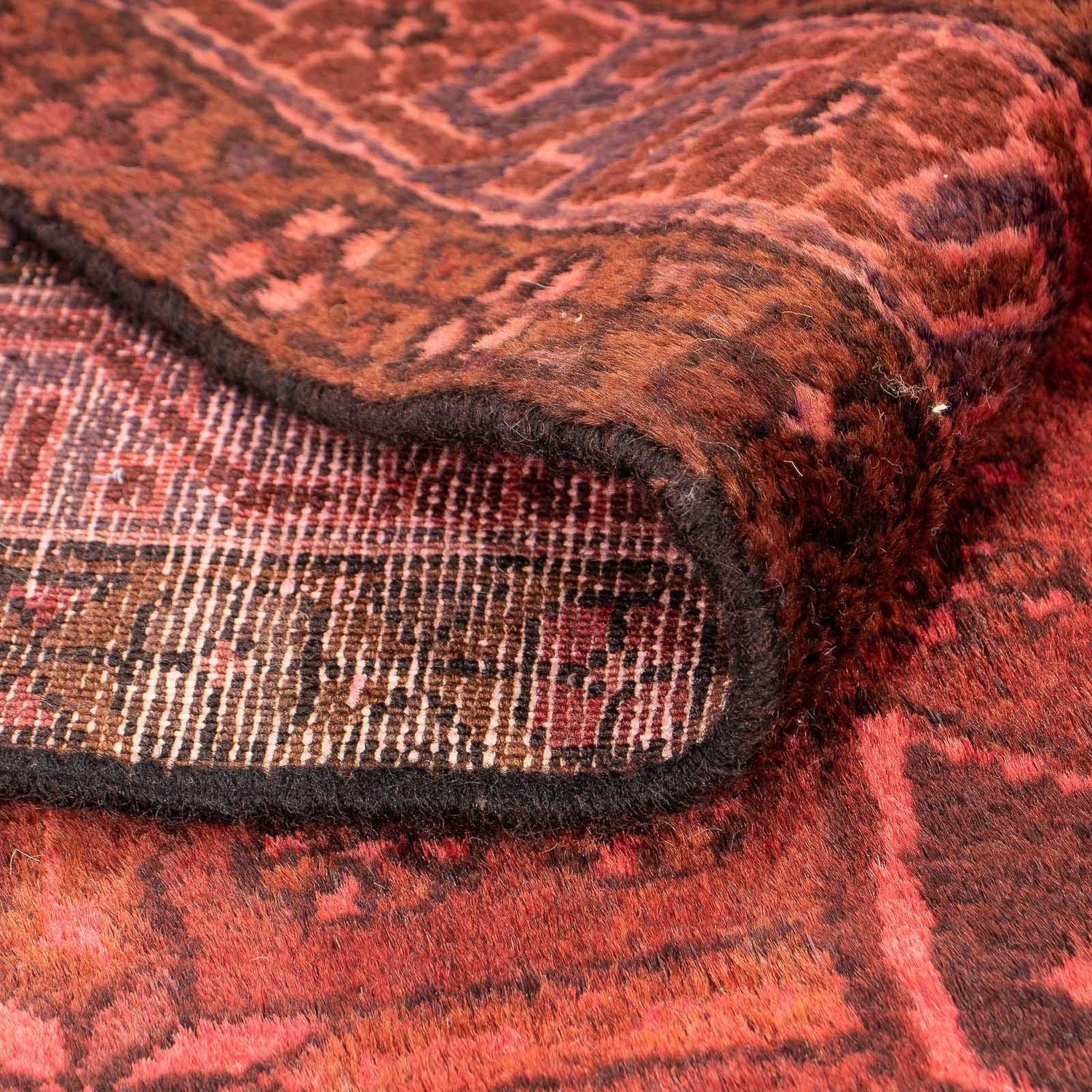 Tapis persan - Nomadic - 170 x 115 cm - rouge clair