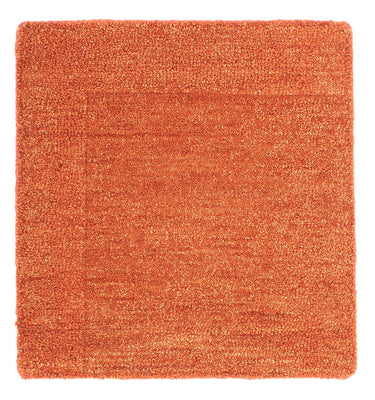 Tapis en laine carré  - 47 x 47 cm - orange
