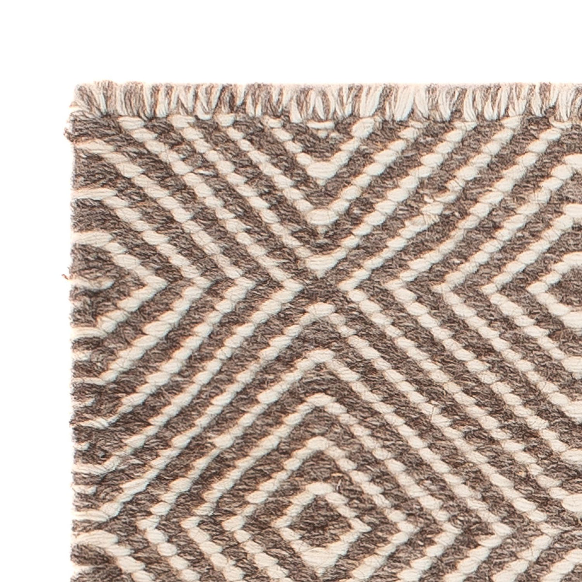 Tapis Kelim - Tendance carré  - 45 x 45 cm - multicolore