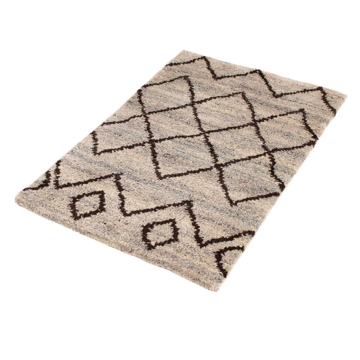 Tapis berbère - 90 x 58 cm - beige