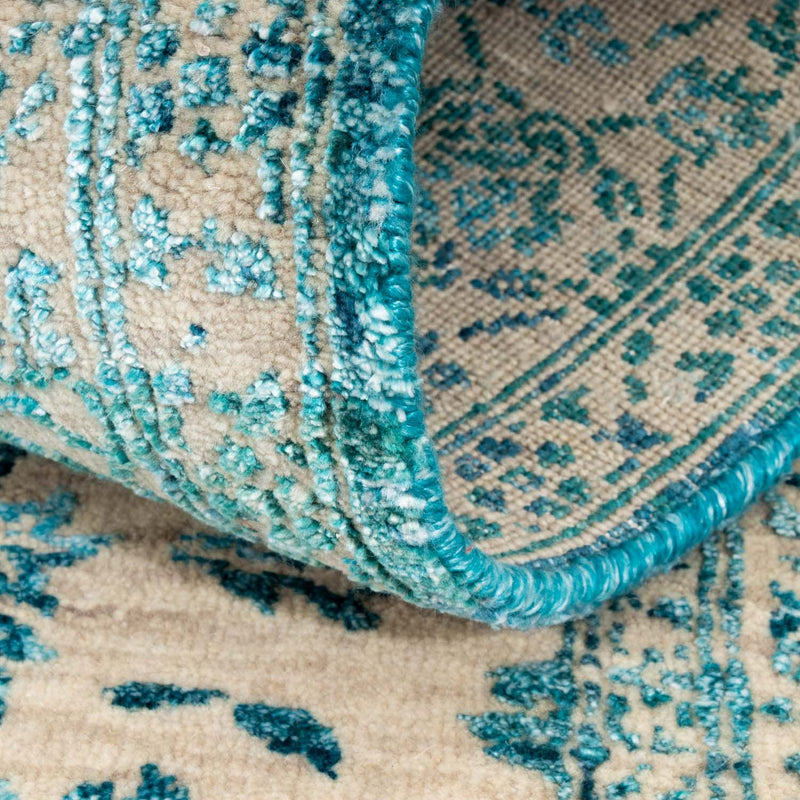 Tapis design - 188 x 136 cm - turquoise