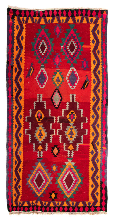 Kilim ancien Tapis 155x280cm