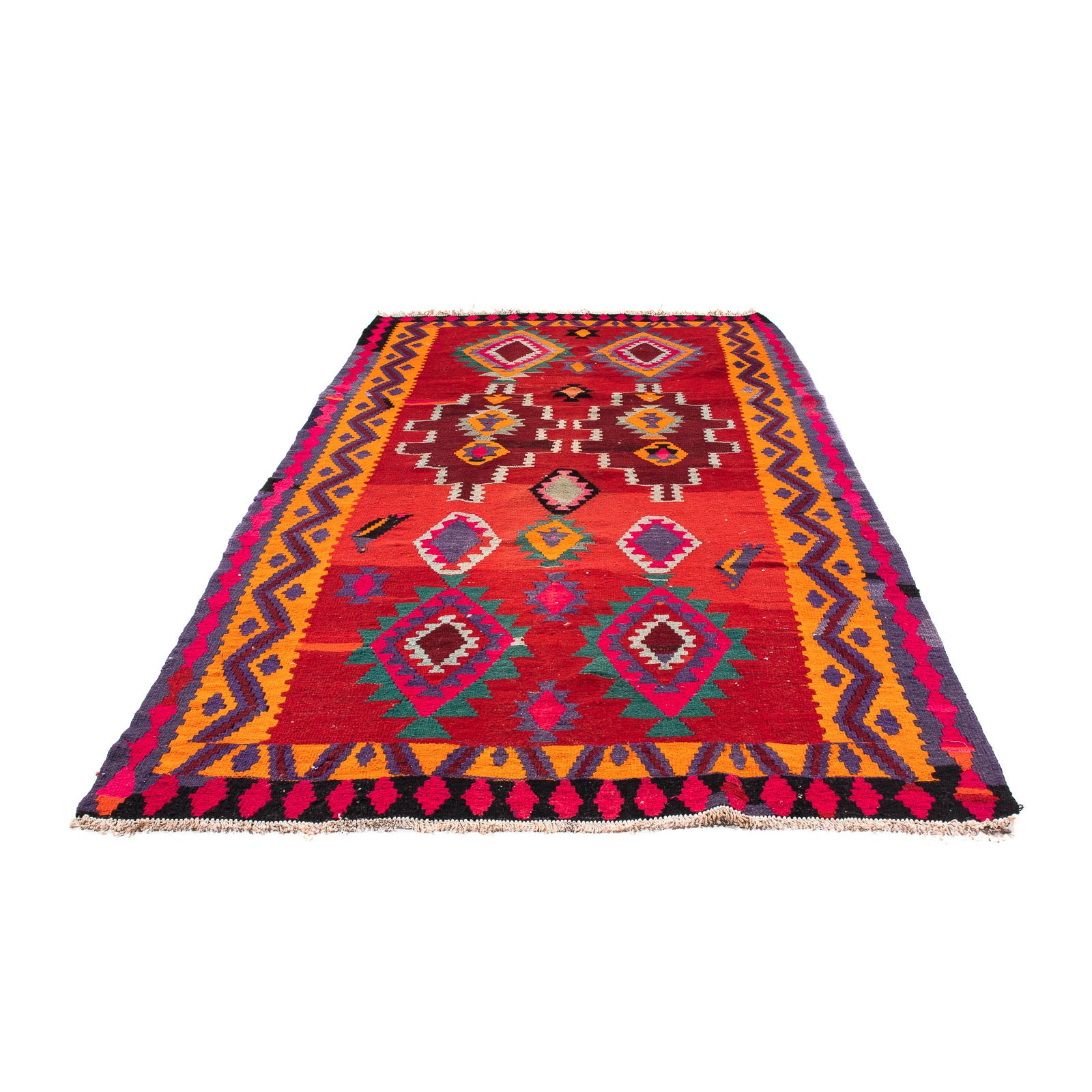Tapis Kelim - Vieux - 280 x 155 cm - multicolore