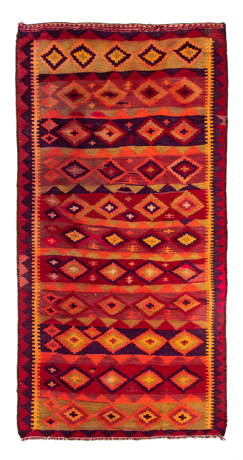 Tapis de couloir Tapis Kelim - Vieux - 285 x 145 cm - multicolore