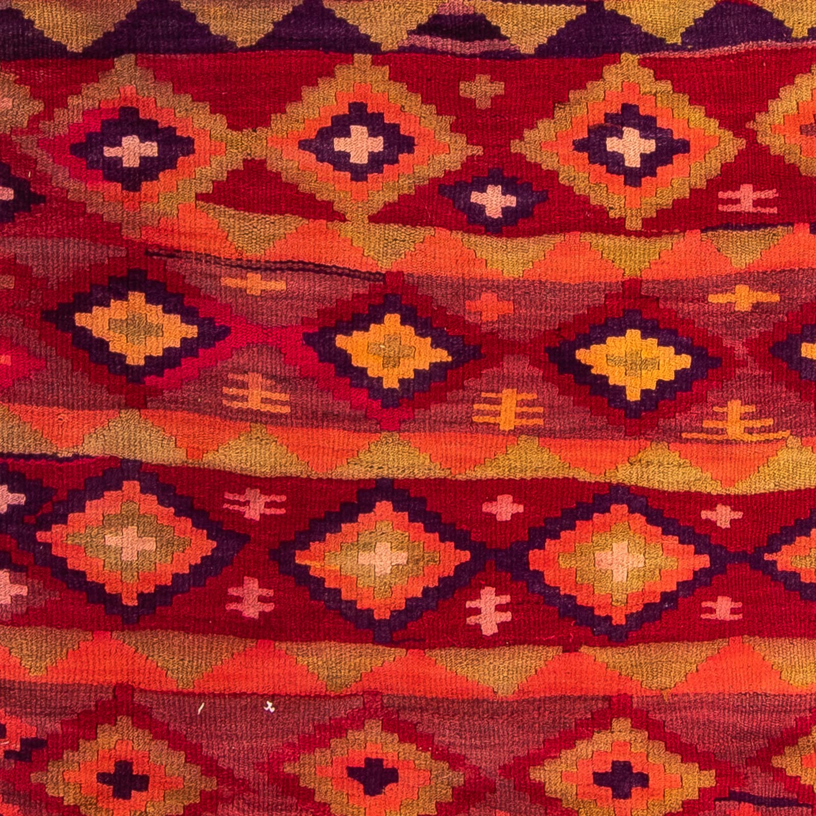 Tapis de couloir Tapis Kelim - Vieux - 285 x 145 cm - multicolore