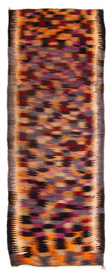 Tapis de couloir Tapis Kelim - Vieux - 305 x 105 cm - multicolore