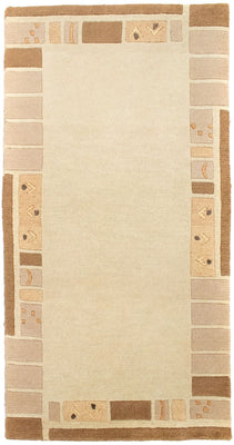 Tapis Népalais - 140 x 70 cm - beige
