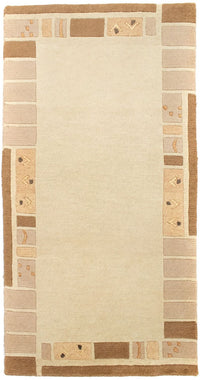 Tapis Népalais - 140 x 70 cm - beige