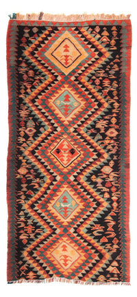 Tapis Kelim - Vieux - 260 x 130 cm - multicolore