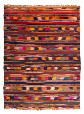 Tapis Kelim - Vieux - 260 x 195 cm - multicolore