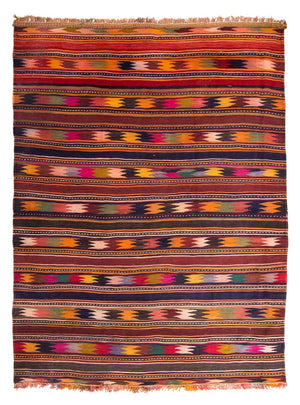 Tapis Kelim - Vieux - 260 x 195 cm - multicolore