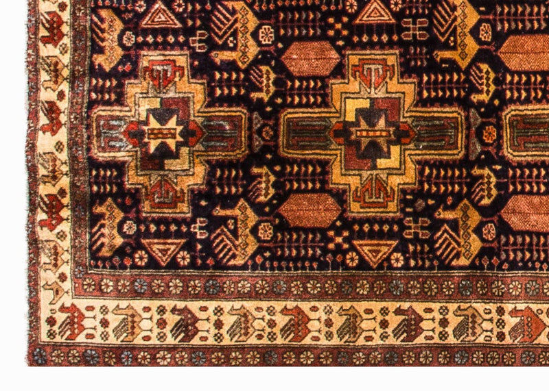 Tapis de couloir Tapis persan - Nomadic - 326 x 98 cm - bleu foncé
