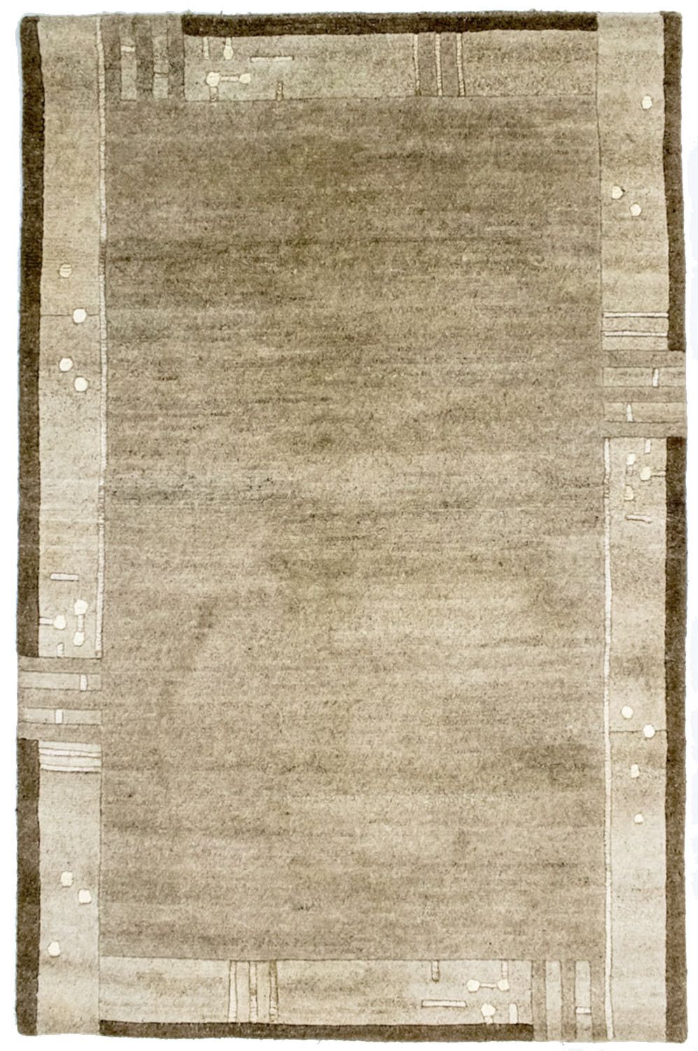 Tapis Népalais - 187 x 120 cm - naturel