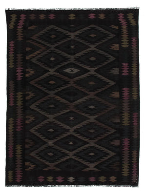 Tapis Kelim - Splash - 230 x 168 cm - multicolore