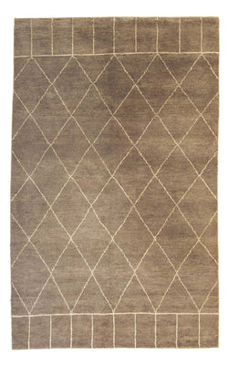 Tapis design - 240 x 160 cm - marron foncé