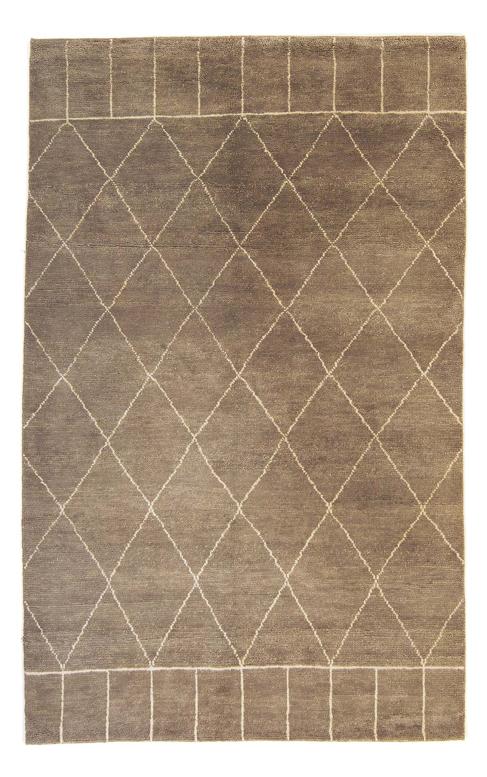 Tapis design - 240 x 160 cm - marron foncé
