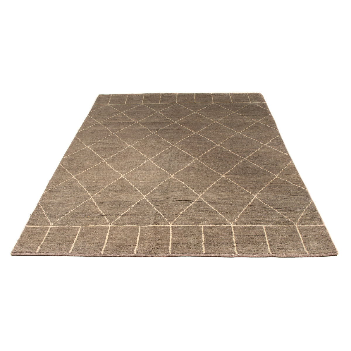 Tapis design - 240 x 160 cm - marron foncé